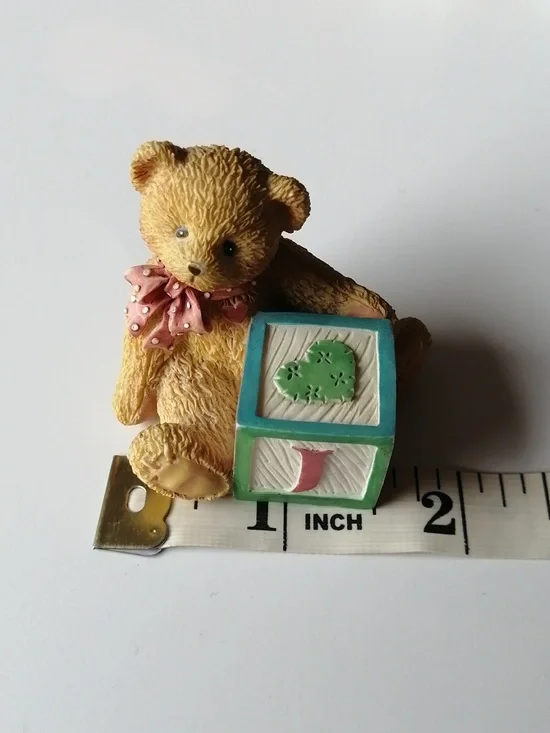 Vintage Cherished Teddies Alphabet Block Figurines (5) - Picture 11 of 11